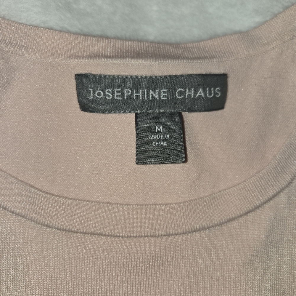 Josephine Chaus Luxury Silk Blend Blush Knit Tank - Picture 2 of 7